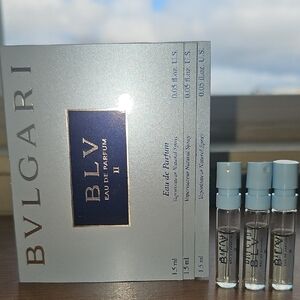 New Bulgari BLV Eau de Parfum II Perfume 1.5ml Sample Spray X 3